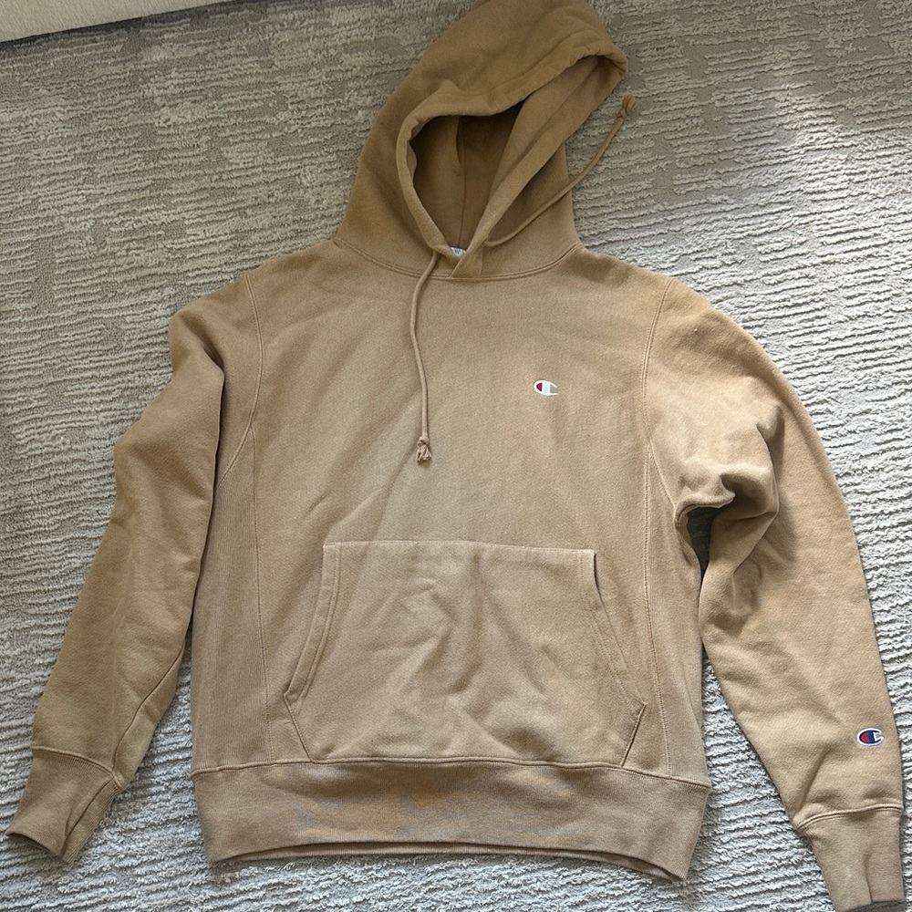 Champion Men's Beige Hoodie
